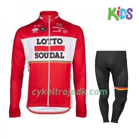 Cykeltøj Langærmet + Cykelbuks Lang Børn 2017 Lotto Soudal N001